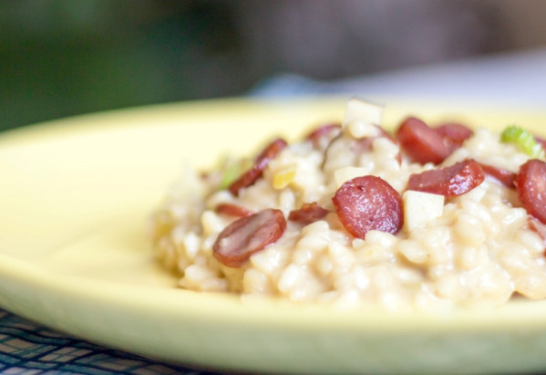 RISOTO DE GRUYÈRE - com linguicinha
